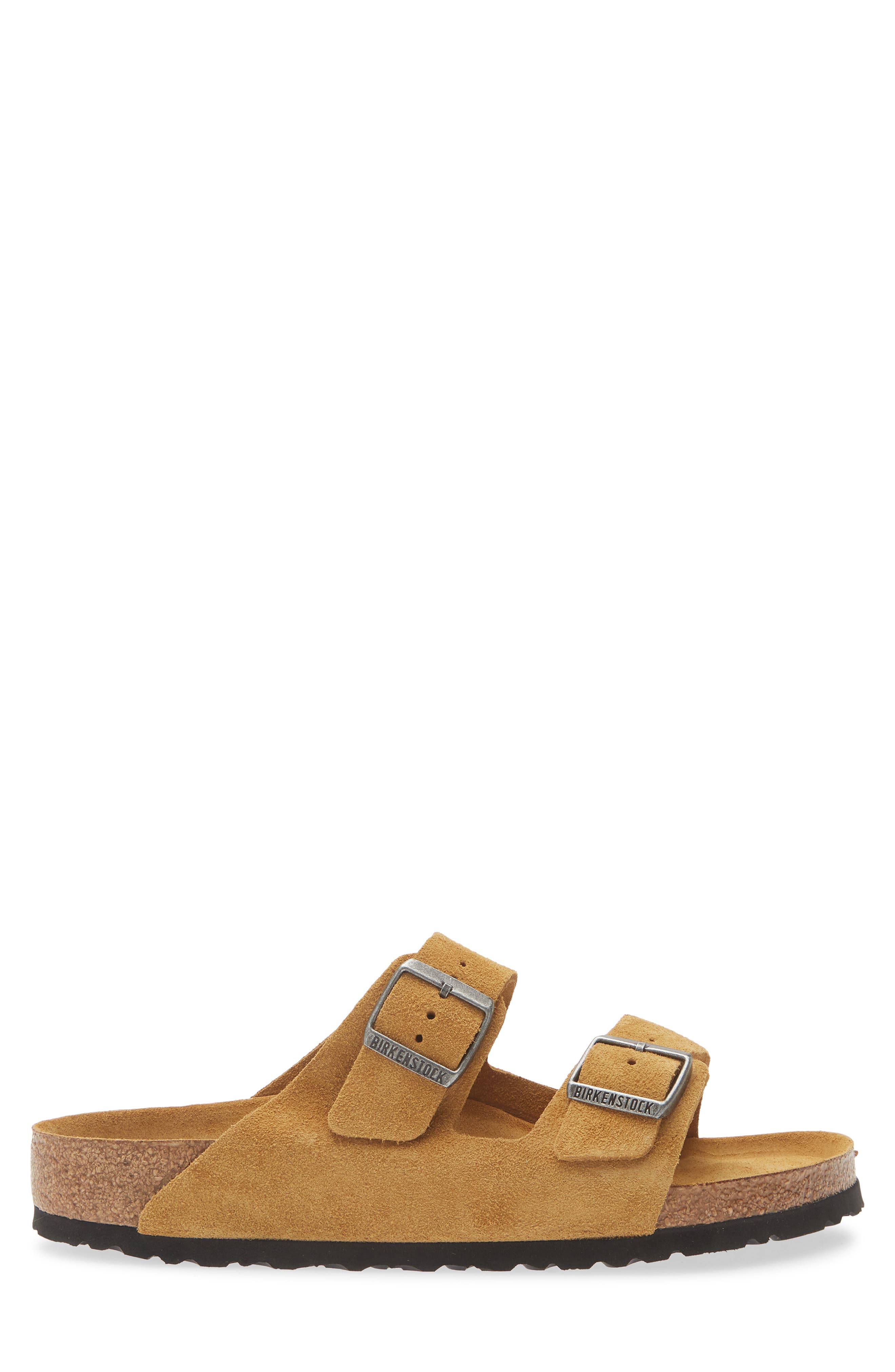 Arizona Soft Slide Sandal, Alternate, color, CORK BROWN