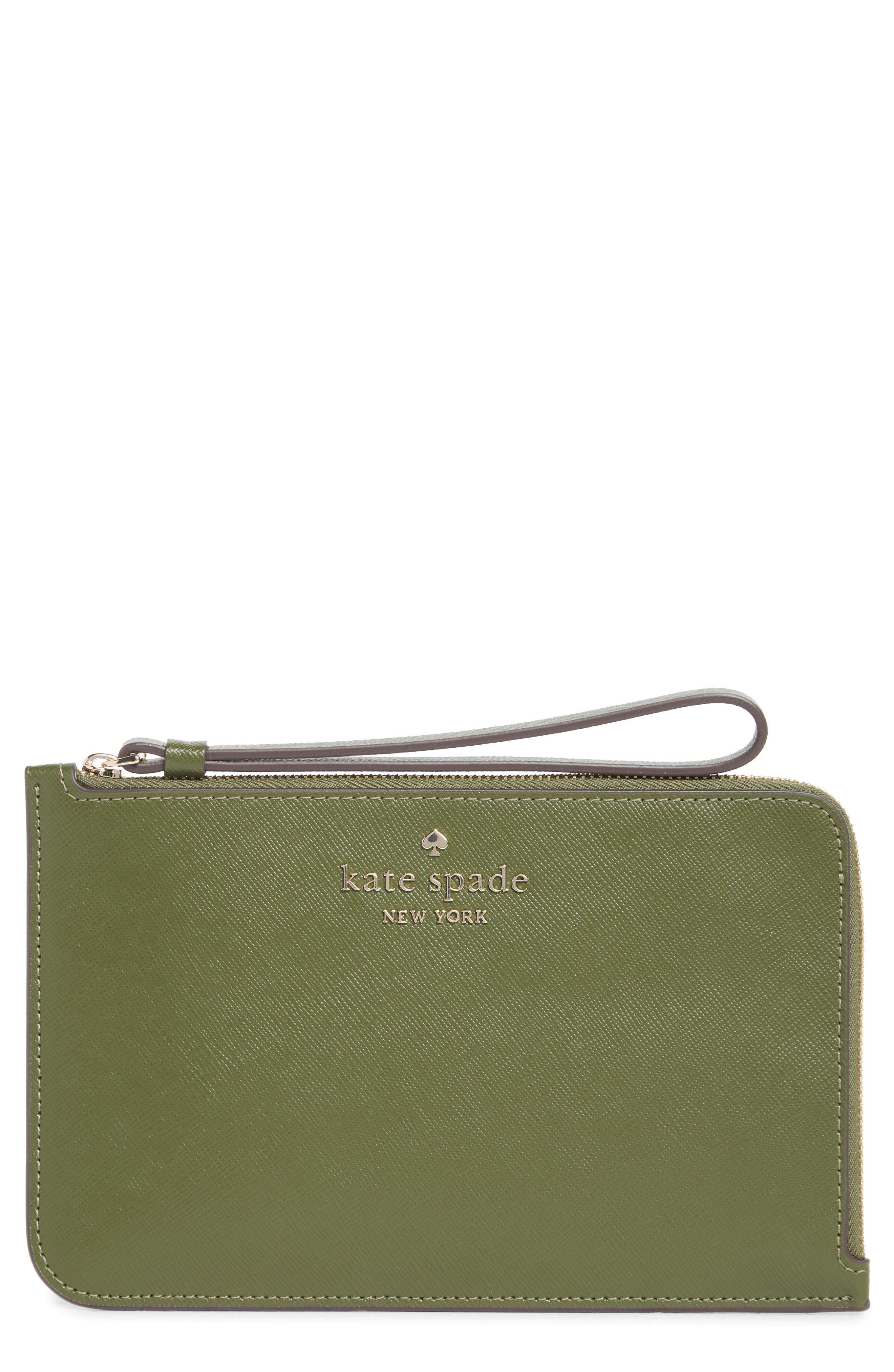 cameron medium wristlet, Main, color, ENCHANTED GREEN