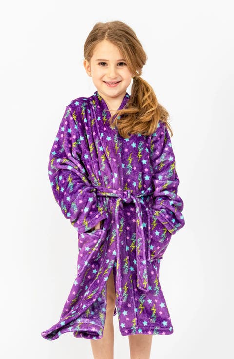 Purple Flash Plush Robe