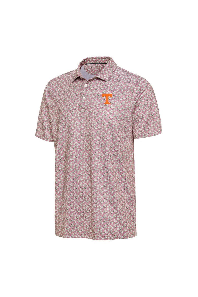 Men's Antigua  Pink Tennessee Volunteers Desert Dry Dogwood Polo, Alternate, color, Pink