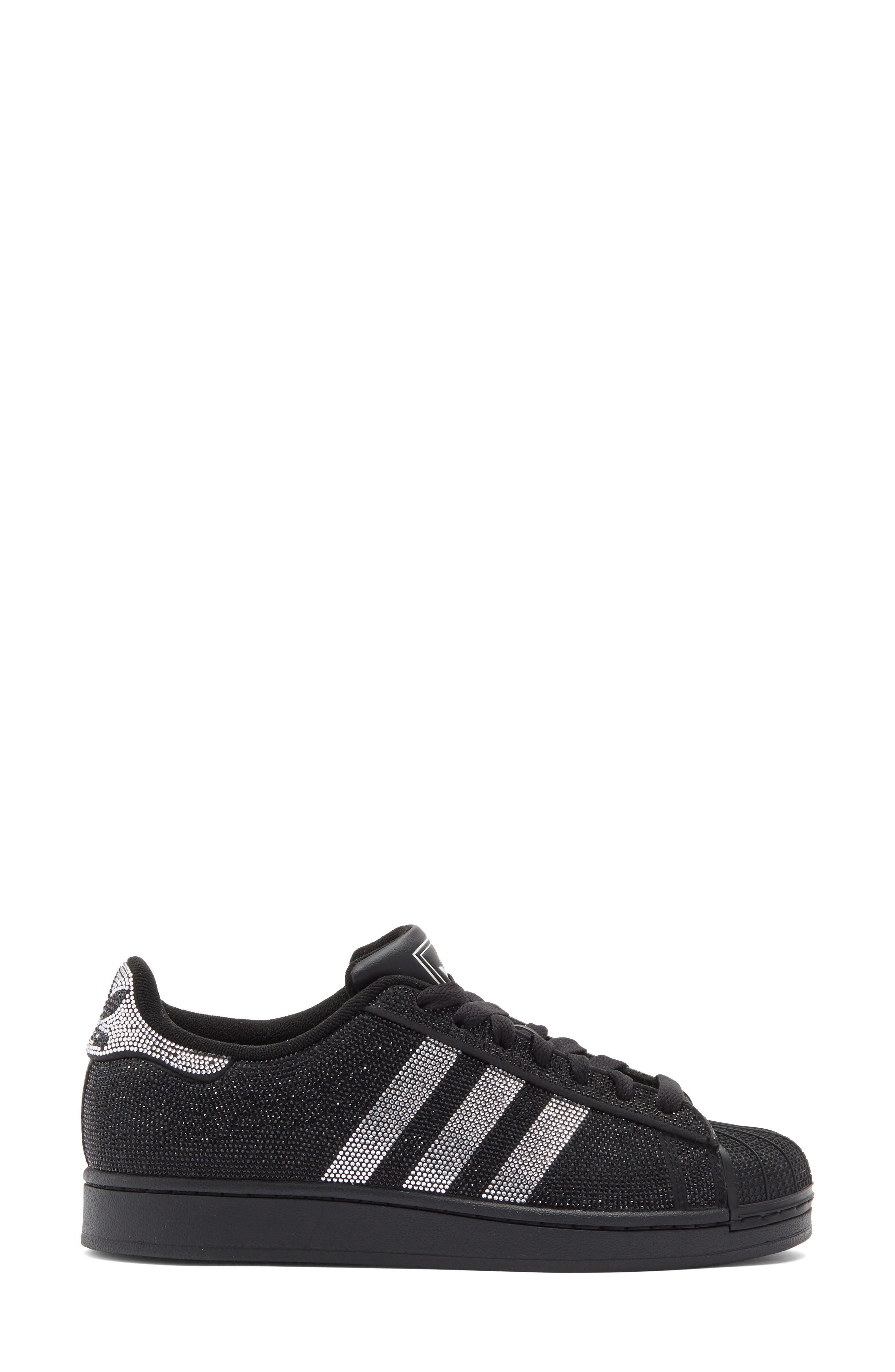 adidas Superstar II Sneaker, Alternate, color, Black/ Silver/ Off White