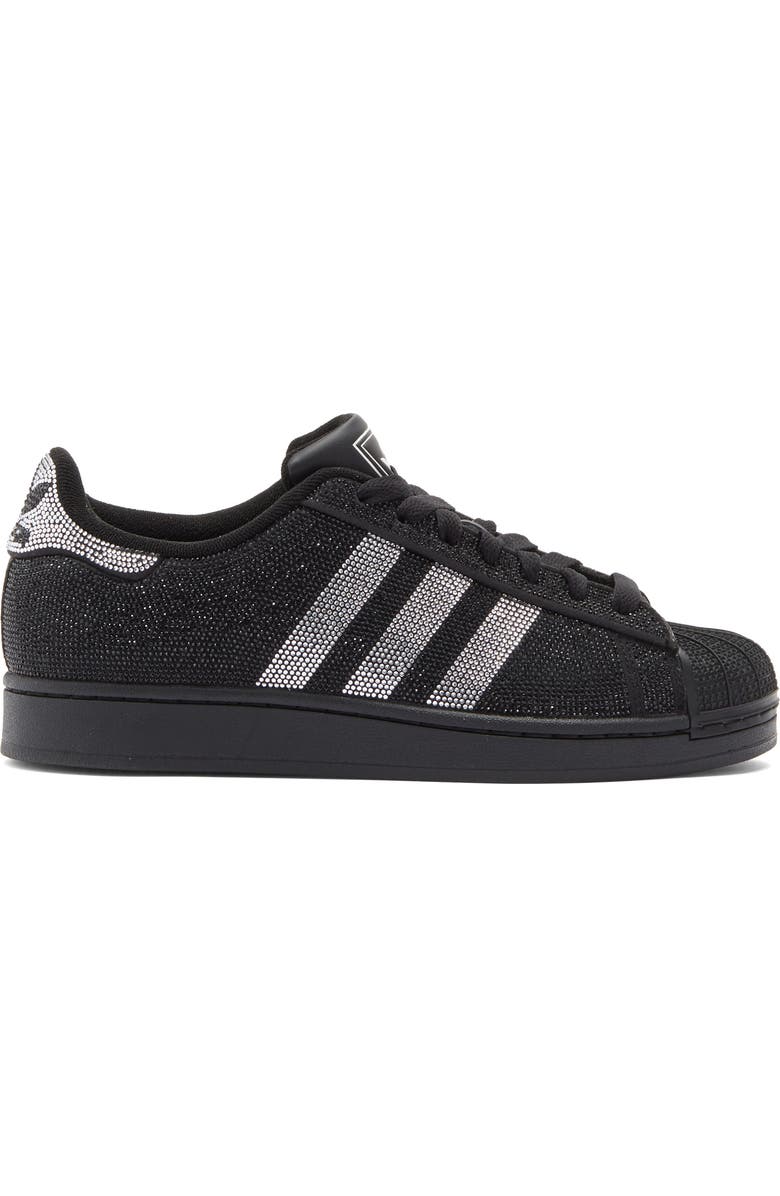 adidas Superstar II Sneaker, Alternate, color, Black/ Silver/ Off White