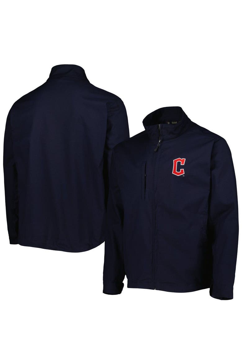 Men's Dunbrooke Navy Cleveland Guardians Journey Tri-Blend Full-Zip Jacket, Main, color, Navy