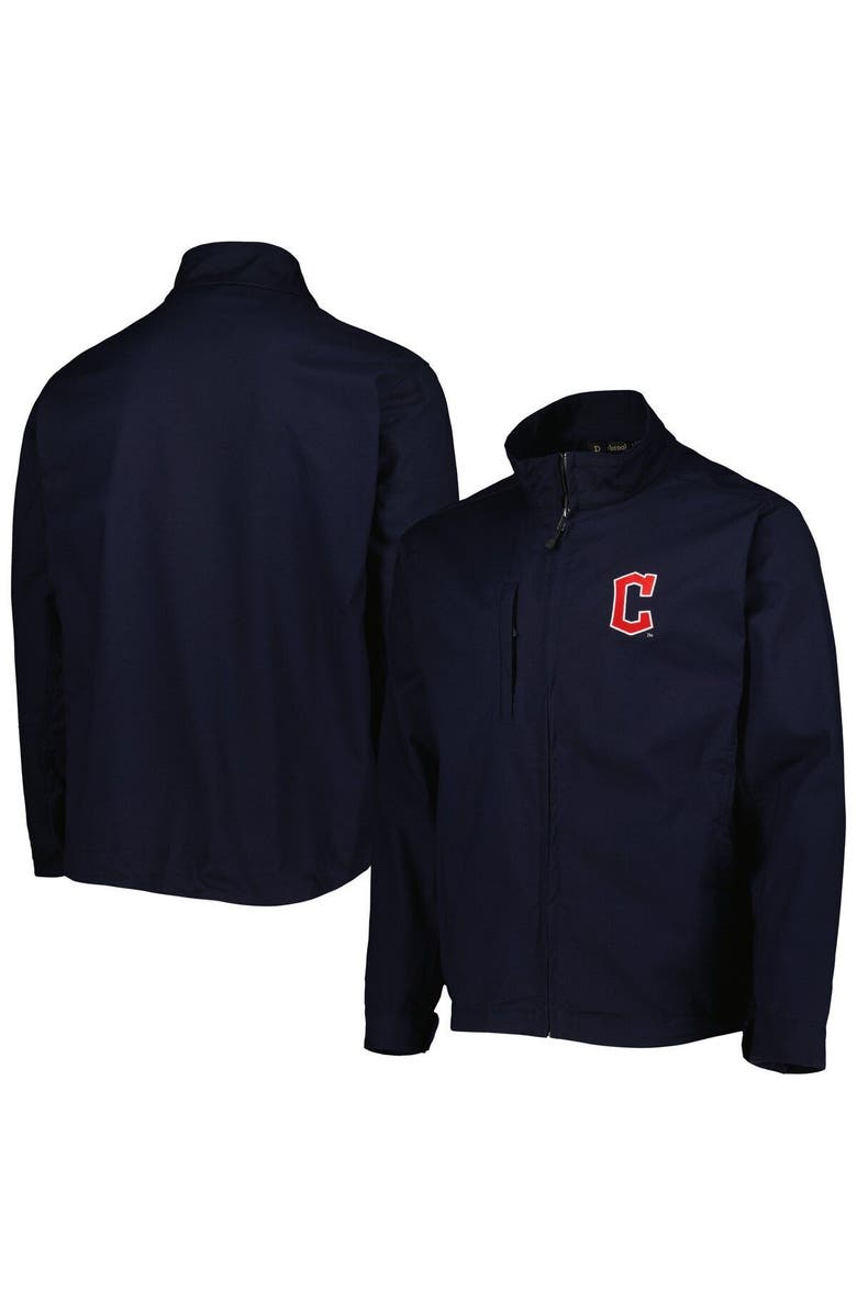 DUNBROOKE Men's Dunbrooke Navy Cleveland Guardians Journey Tri-Blend Full-Zip Jacket, Main, color, 