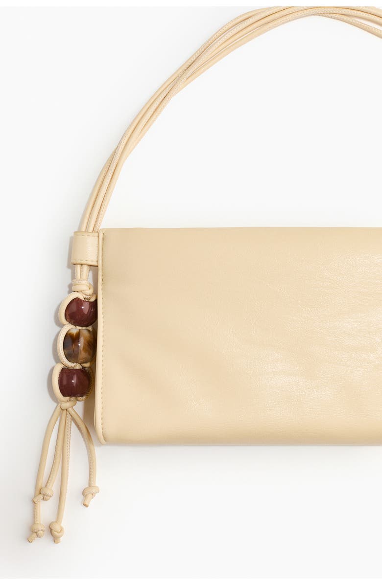 H&M Bead-detail Handbag, Alternate, color, Light Yellow