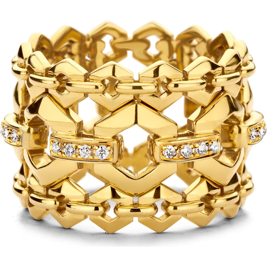 DRIES CRIEL Diamond Link Ring in Gold at Nordstrom, Size 7