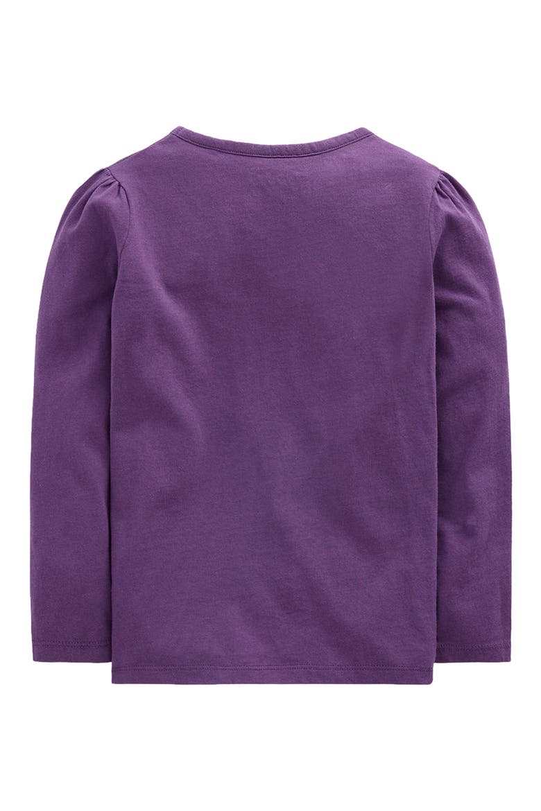 Kids' Puff Sleeve Appliqué T-Shirt, Alternate, color, MYSTIC PURPLE WHITCHES
