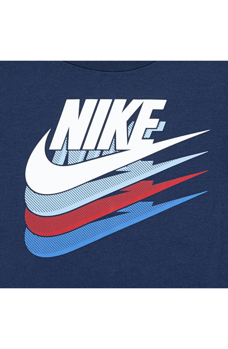 Nike Kids' T-Shirt & Colorblock Shorts Set, Alternate, color, Midnight Navy