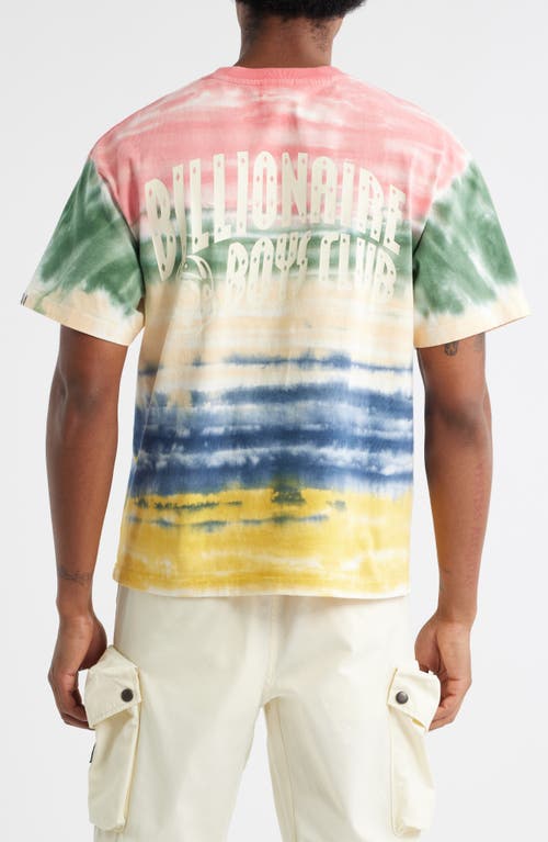 Billionaire Boys Club Island Tie Dye Stripe Graphic T-shirt In Multi