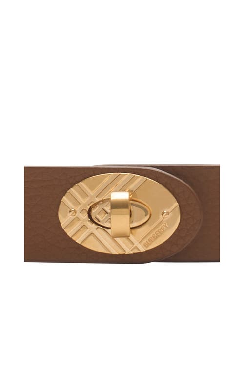 Burberry Leather Cotswolds Belt In Brown