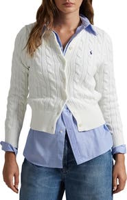Polo Ralph Lauren Cable Cotton Crewneck Cardigan