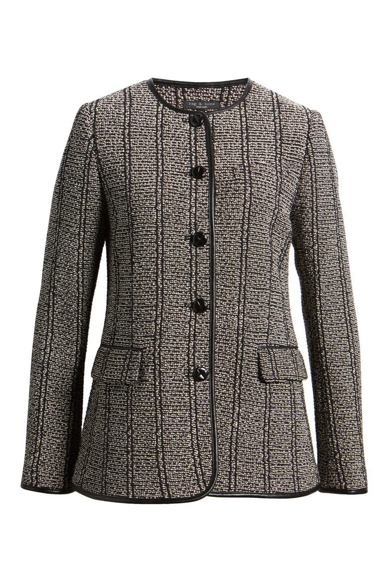 Barlet Cotton Tweed Jacket, Alternate, color, BLACKMULT