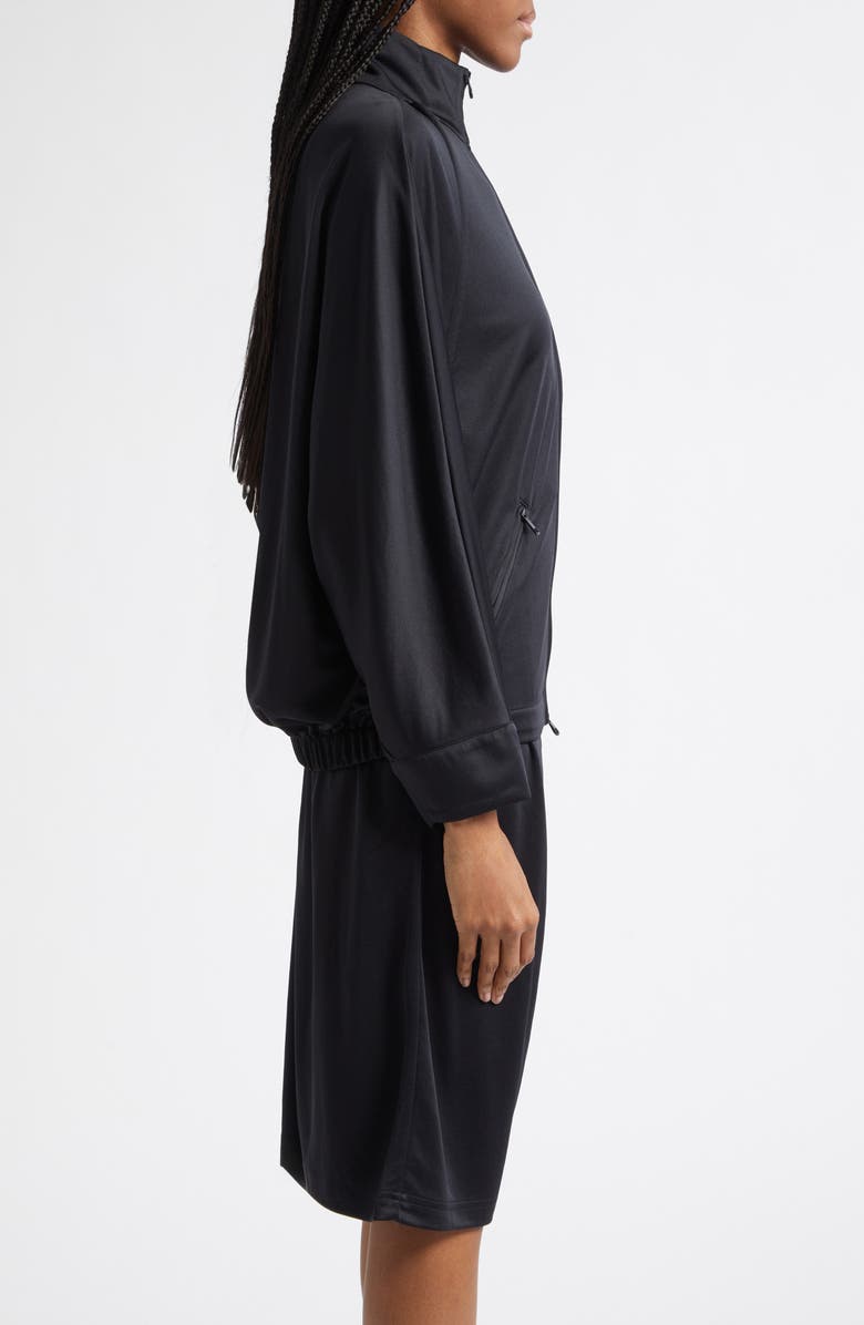Courrèges Cutout Track Jacket, Alternate, color, Black