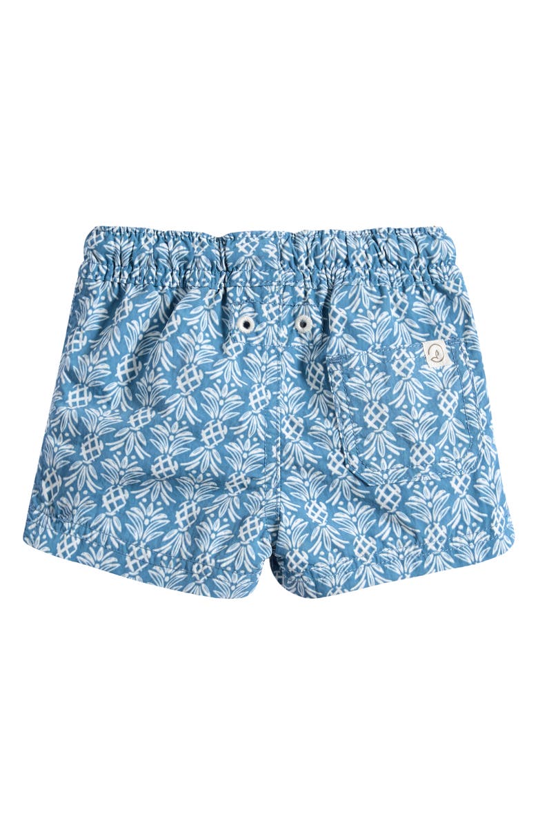 Little Planet Print Swim Trunks, Alternate, color, 
