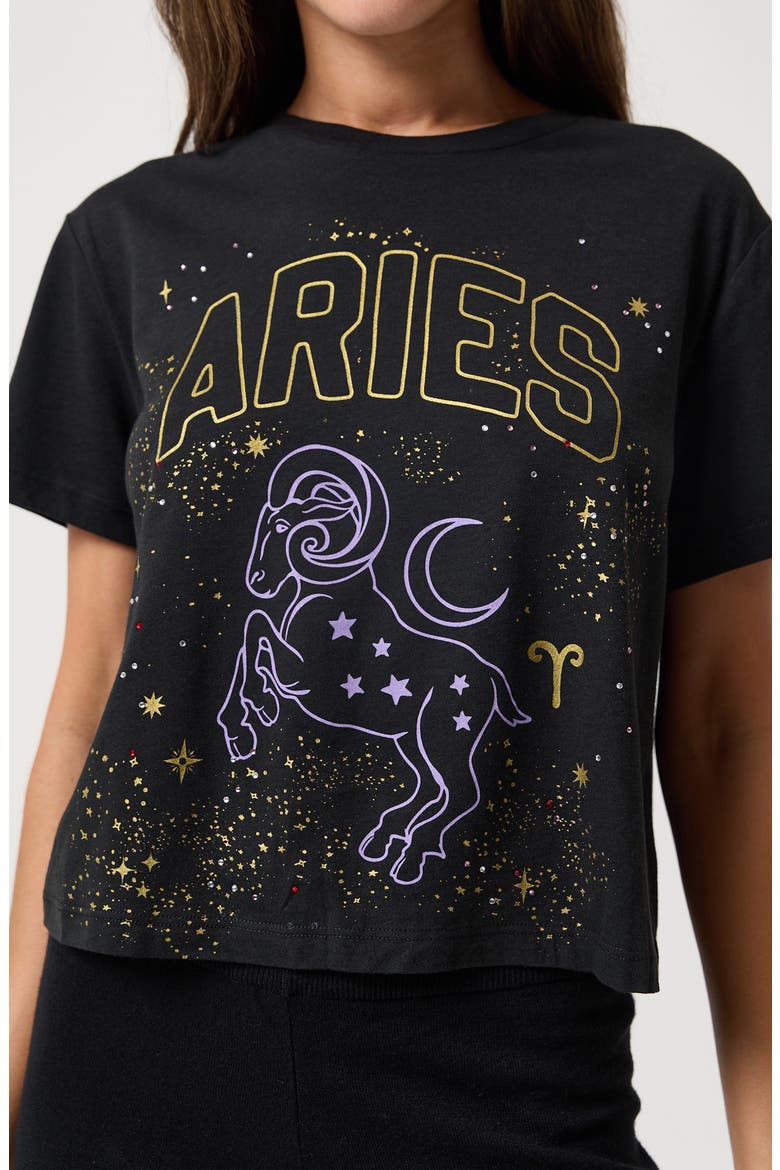 Aries Mercury Graphic T-Shirt, Alternate, color, BLACK
