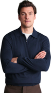 Charles Tyrwhitt Merino Zip Polo Neck Long sleeve
