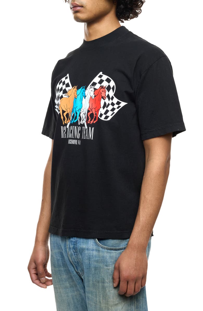 Round Two R2 Racing Team Graphic T-Shirt, Alternate, color, Black