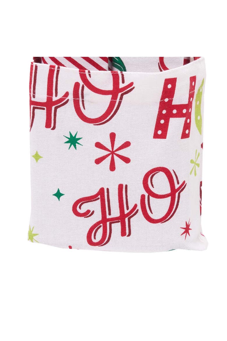 Ho Ho Ho Dishtowel & Tote Bag Gift Bundle Set of 3, Alternate, color, Red