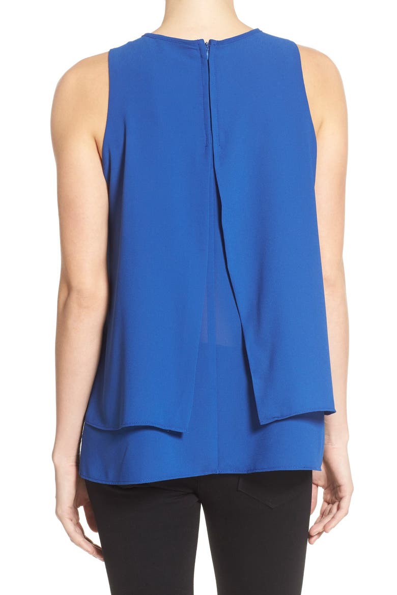 Tiered Split Back Top, Alternate, color, BLUE MAZARINE