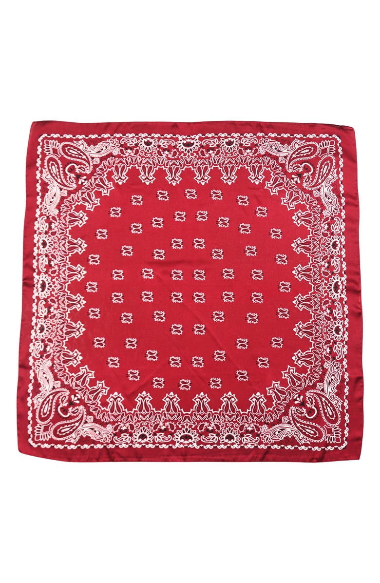 Petit Moments Bandana Print Square Scarf, Main, color,