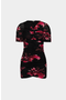 selected Black / Red Floral