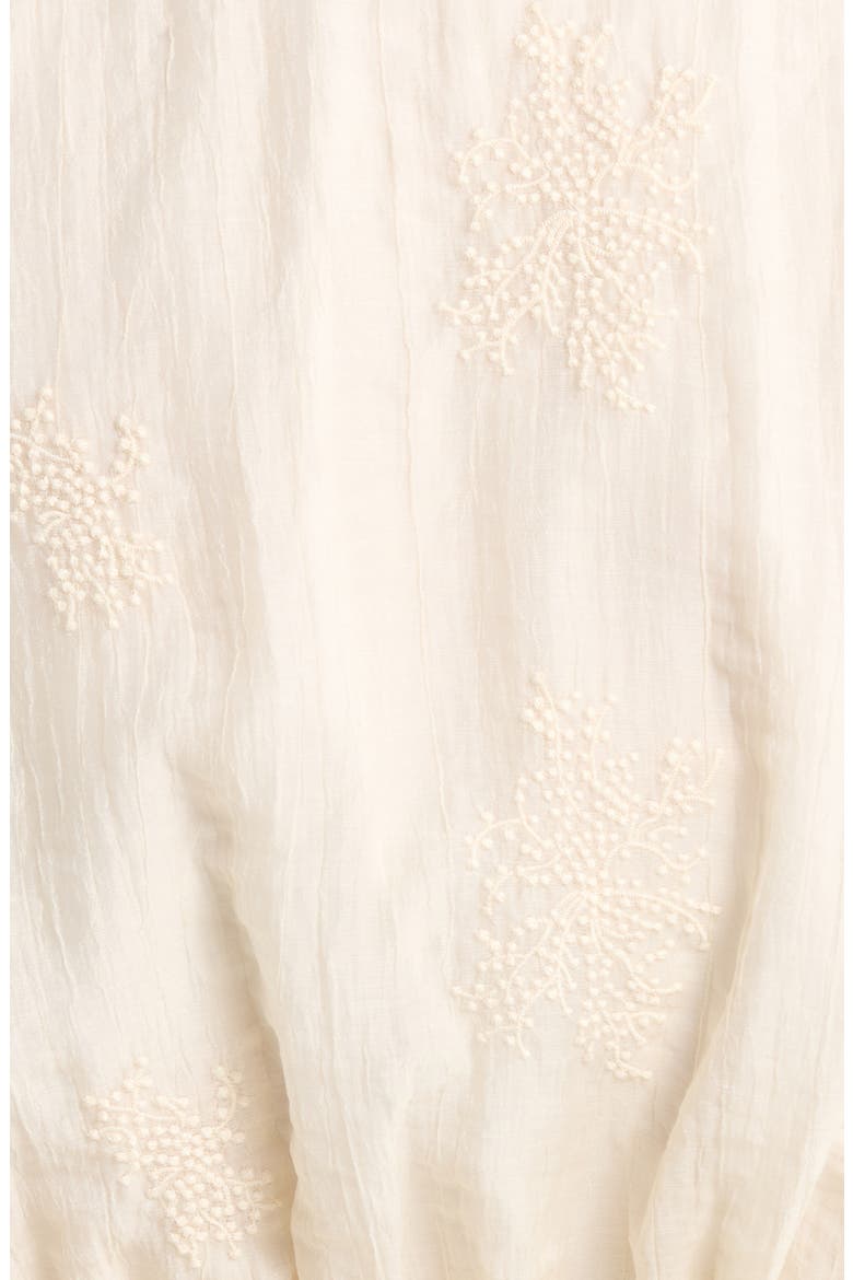 Embroidered Wrap Top, Alternate, color, CREAM