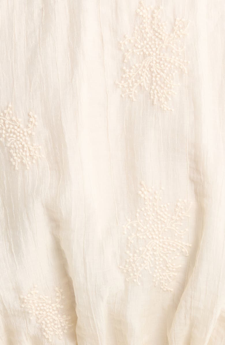 Liverpool Los Angeles Embroidered Wrap Top, Alternate, color, Cream