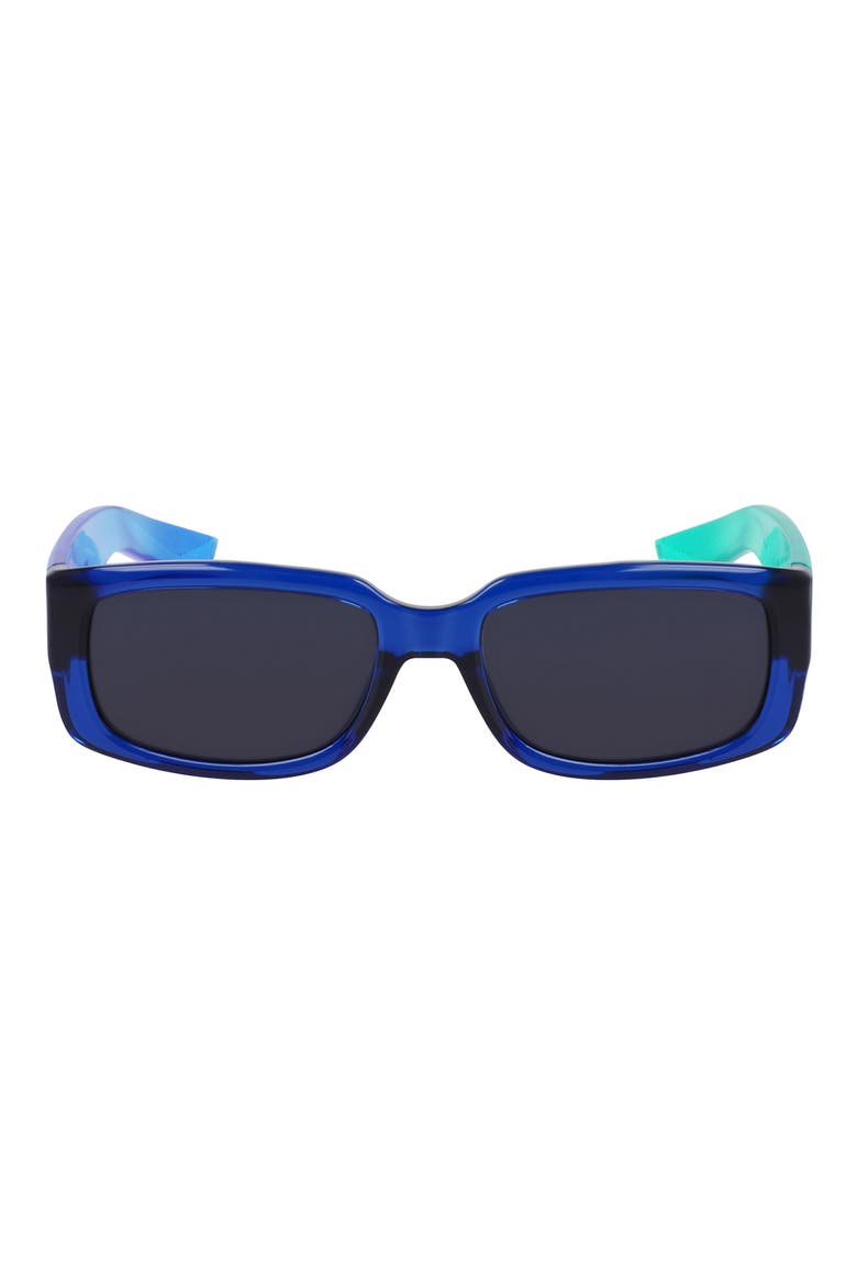 Variant I 56mm Rectangle Sunglasses, Main, color, MIDNIGHT NAVY / NAVY