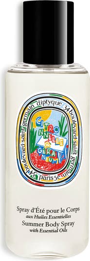 diptyque Citronnelle ボディスプレー.トワレゼスペリード Diptyque サマーボディスプレー 限定版 シトロネル & ゼラニウム