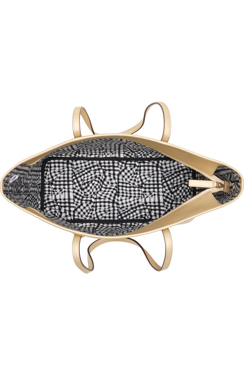 MCM Aren Visetos Metallic Tote Bag, Alternate, color,