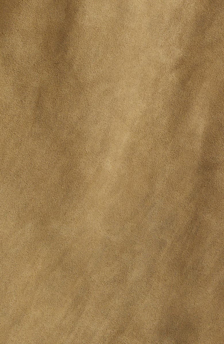 Rick Owens Temple Heizer Mac Suede Jacket, Alternate, color, Sumi Brown