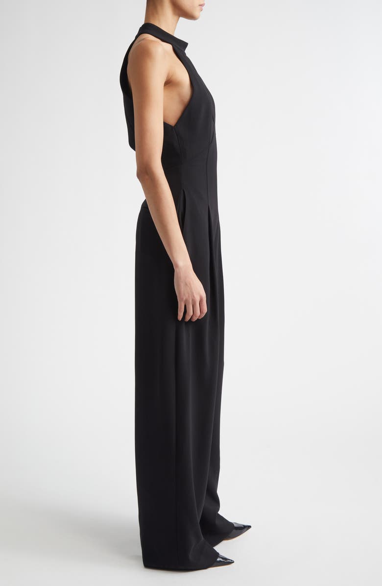 A.L.C. Lucie Merino Wool Halter Jumpsuit, Alternate, color, Black