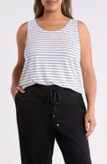 Eileen Fisher Stripe Organic Linen Tank