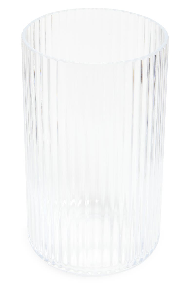 10-Inch Fluted Vase, Main, color, CLEAR