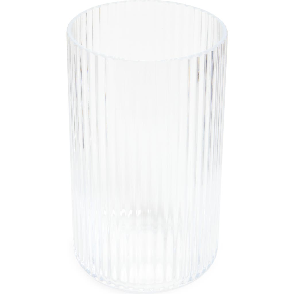 Lyngby Porcelaen 10-Inch Fluted Vase in Clear  product