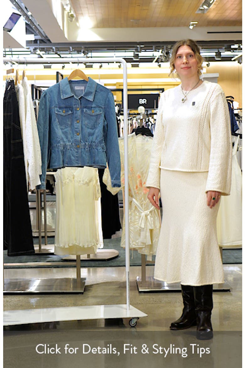 Raine Denim Peplum Jacket video