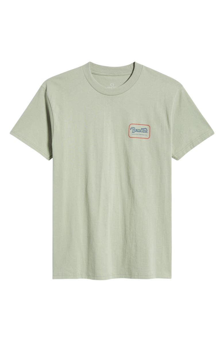 Brixton Grade Graphic T-Shirt, Alternate, color, Desert Green/Dark Navy/Amber