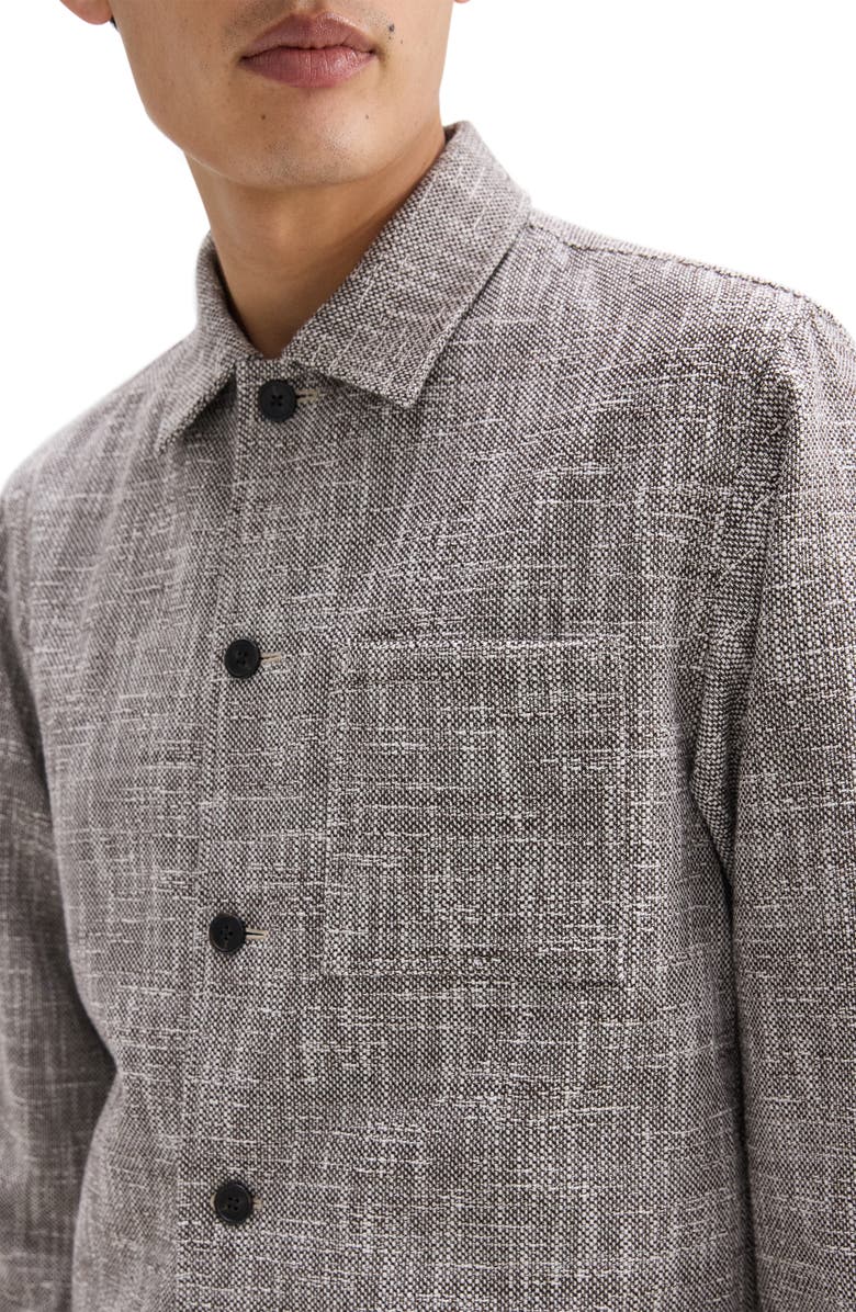 Theory Cotton Blend Tweed Overshirt, Alternate, color, 