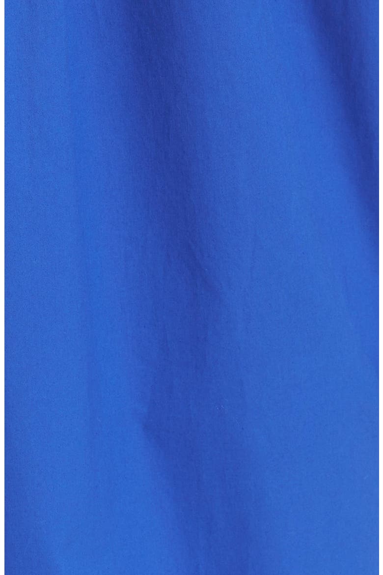 Pleat Detail Cotton Shirtdress, Alternate, color, BLUE