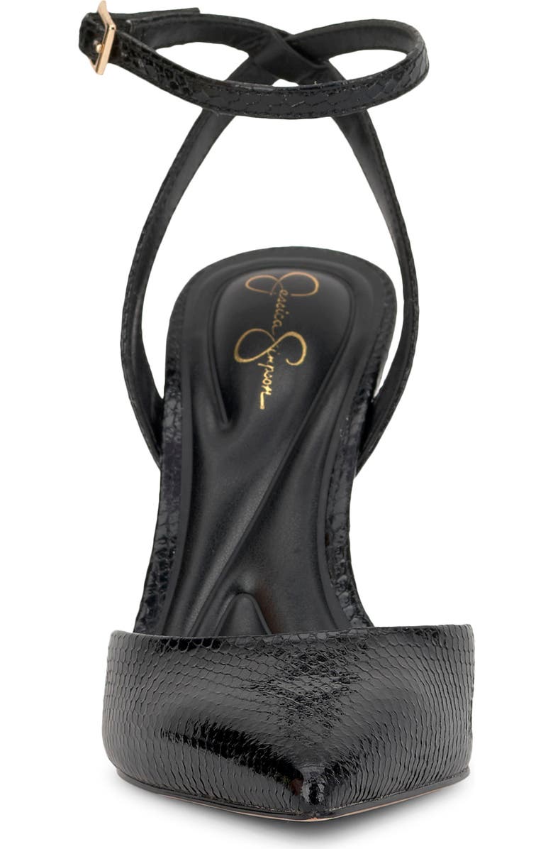 Jessica Simpson Ocanna Ankle Strap Pointed Toe Pump, Alternate, color, Black