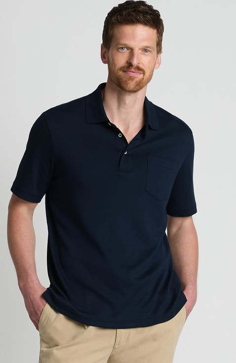 Short Sleeve Cotton Supima Polo Shirt with Pocket
