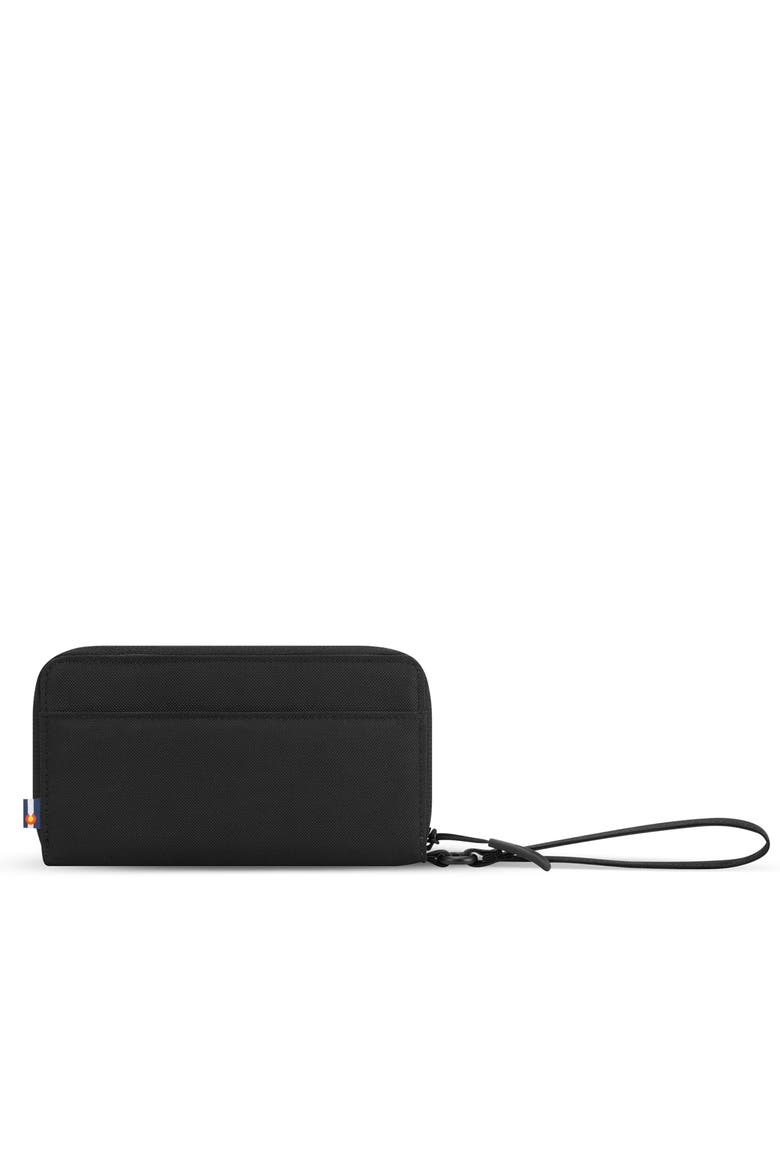 Tulum Nylon Large Zip Around Wallet with RFID Protection, Alternate, color, Raven