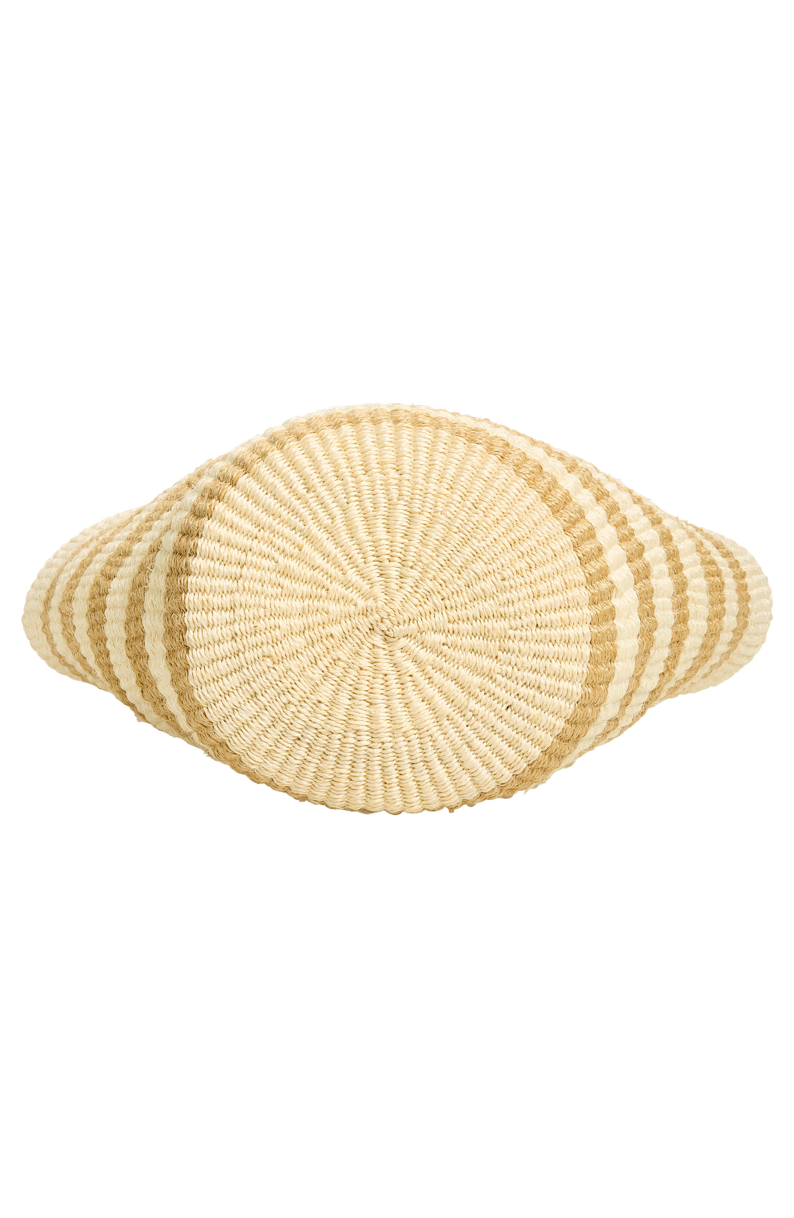 LIFFNER Straw Basket Tote, Alternate, color, Cream Beige Striped