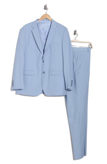 Braveman Classic Fit 3-piece Suit In Sky Blue