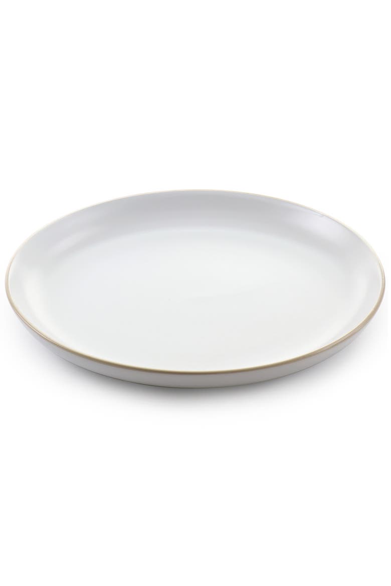 Rockaway 12 Piece Stoneware Dinnerware Set, Alternate, color, White