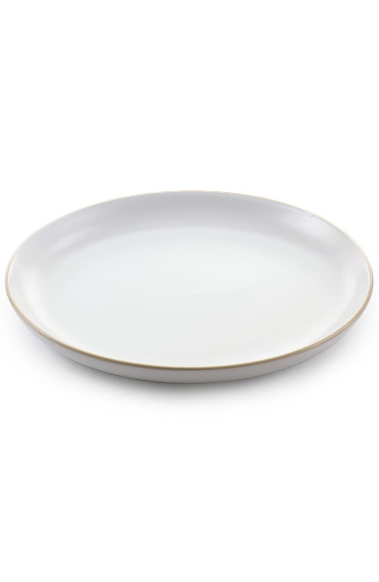 Gibson Home Rockaway 12 Piece Stoneware Dinnerware Set, Alternate, color, White