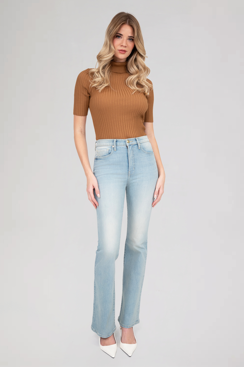 The Isabella Mini Flare, Alternate, color, Bleu Clair