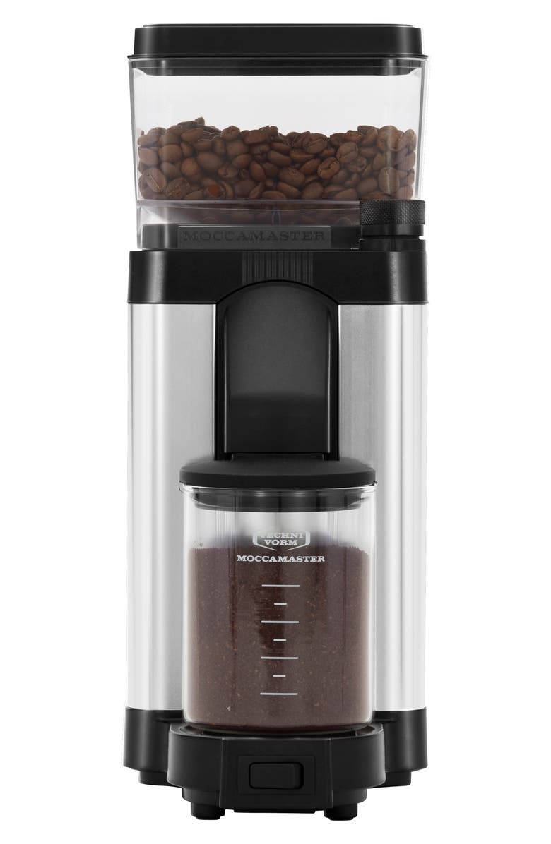 Moccamaster KM5 Burr Coffee Grinder, Main, color, Polished Silver