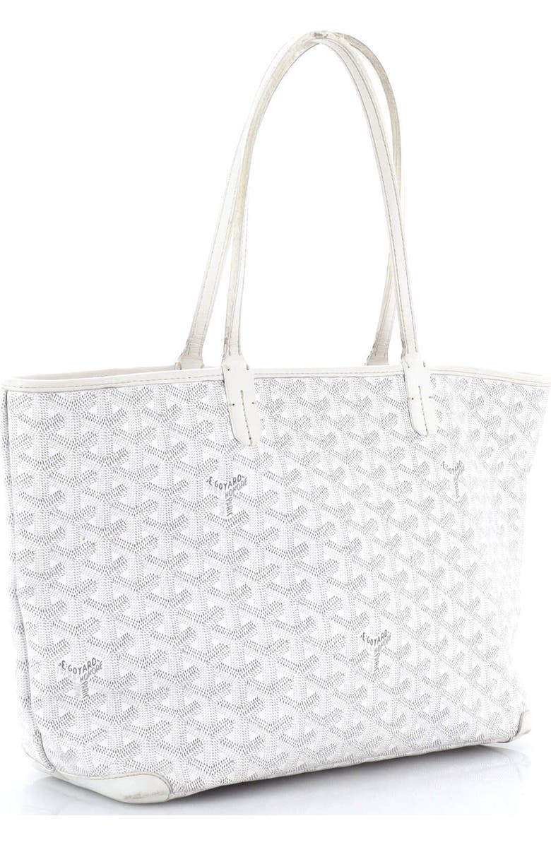 Pre-Owned Goyard Artois Tote Coated Canvas PM, Alternate, color, White