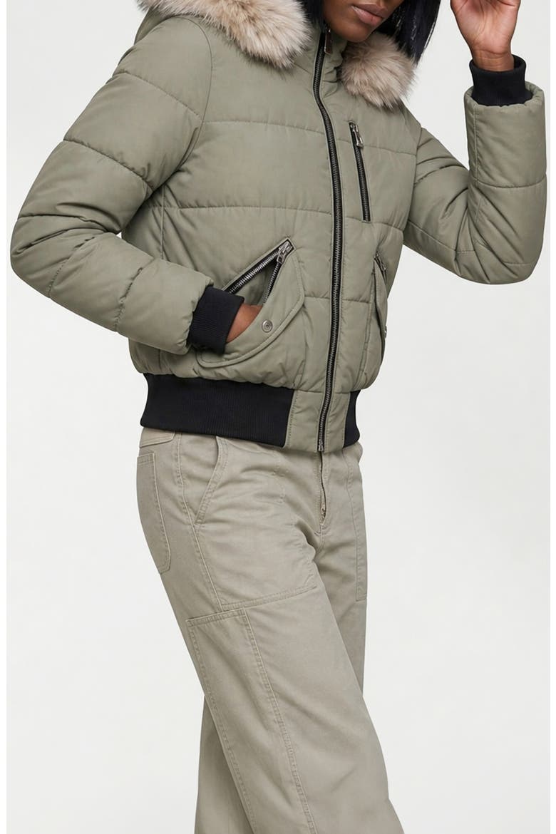 Vic Heavyweight Bomber Jacket, Alternate, color, SAGE